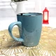 Конусная голубая керамическая кружка 360 мл Ardesto Bagheria Misty blue - изображение 7