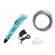 3D ручка для рисования c LCD дисплеем и набором эко пластика 3DPen-2 Blue - изображение 5