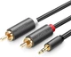 Кабель Ugreen AV102 AUX 3.5мм TRS-RCAx2 M/M 5.0м Черный (10513) - изображение 1