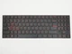 Клавіатура з підсвіткою для LENOVO Legion Y520, Y520-15IKB, Y720, Y720-15IKB — чорна з червоним, без рамки (RU) Original - изображение 3