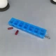 Таблетница органайзер для таблеток на 7 ячеек 1 неделя с цепочкой Голубой - изображение 1