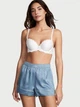 Піжамні шорти Victoria's Secret Satin Short сатинові L сині - зображення 1