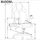 Офісне крісло Bloom Halmar 65x120x60 (V-CH-BLOOM-FOT-RÓŻOWY) 161865 - зображення 2