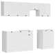 Практичний та місткий кухонний гарнітур 230 Junona Black Red White (JUNONA_MODUL_WER_2/230_BBL) 170133 - зображення 2