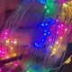 Світлодіодна гірлянда роса капля "Кінський хвіст" 10 ниток по 2 м 200 LED на ялинку від USB ЮСБ від мережі, Мультикольор - зображення 5