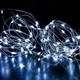 Светодиодная новогодняя гирлянда штора "Лучи росы" 3х2 м от USB с пультом занавес на окно на проволоке на ЮСБ, Белый - изображение 2