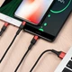 Кабель HOCO Combo Micro USB Lightning TypeC Xpress X26 1m 2A Black-Red - изображение 3