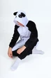 Подростковые Кигуруми Слип Пижама для Мальчиков Kigurumi Панда Кунг-фу Черно-белая 165-175 см. (2063) - изображение 2