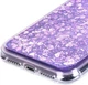 Чехол Glitter для Iphone XR бампер жидкий блеск фиолетовый - изображение 5