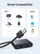 Хаб UGREEN CR113 USB 3.0 Hub 1m (Black) (UGR-20291) (UGR-20291) - изображение 7