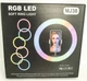 Кольцевая студийная лампа Ring MJ-38 для блогеров селфи кольцо RGB LED 38 см - изображение 9