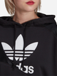 Bluza damska z kapturem krótka Adidas Originals Adicolor HC7050 34 Czarna (4065424617216) - obraz 3