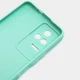 Чехол Fiji Soft для Xiaomi Poco F4 силикон бампер голубой - изображение 3