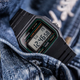 Часы черные наручные мужские Casio F-91W-1 retro электронные мужские касио с подсветкой - изображение 4