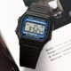 Наручные часы Casio черные F-105W с подсветкой на весь экран - изображение 5