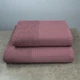 Комплект махрових рушників Вафельний Бордюр 2шт GM Textile 50х90см, 70х140см 500г/м2 (Виноград) - зображення 1