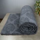 Простынь-покрывало жаккардовое махровое 100% Хлопок GM TEXTILE 190x200см 400г/м2 (Серый) - изображение 1
