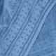 Простынь-покрывало жаккардовое махровое 100% Хлопок GM TEXTILE 190x200см 400г/м2 (Голубой) - изображение 4