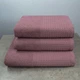 Комплект махровых полотенец Вафельный Бордюр 3шт GM Textile 50х90см, 50х90см, 70х140см 500г/м2 (Виноград) - изображение 1