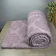 Простынь-покрывало жаккардовое махровое 100% Хлопок GM TEXTILE 150x200см 400г/м2 (Светло-Лавандовый) - изображение 1