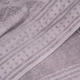 Простынь-покрывало жаккардовое махровое 100% Хлопок GM TEXTILE 150x200см 400г/м2 (Светло-Лавандовый) - изображение 2