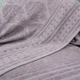 Простынь-покрывало жаккардовое махровое 100% Хлопок GM TEXTILE 150x200см 400г/м2 (Светло-Лавандовый) - изображение 4