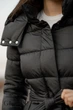Женское зимнее длинное пальто Fodarlloy XL черное 90682 - изображение 2