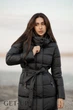 Женское зимнее длинное пальто Fodarlloy XL черное 90682 - изображение 6