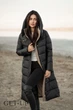Женское зимнее длинное пальто Fodarlloy XXL черное 70682 - изображение 13
