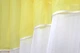 Кухонні штори VR-Textil № 091к з ламбрекеном і підв'язками жовтий з білим 280х170 см (52-0359) - зображення 4