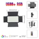 Відеосвітло VARICOLOR PRO LED U600+ RGB 21х12см 3200-6500K | Освітлювач | Прожектор | Лампа для зйомки | 770604-RGB - зображення 2