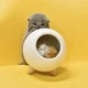 Настільний світильник Led Cat House Котячий будинок Нічник Сплячий котик у будиночку Білий - зображення 4