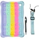 Силиконовый чехол Galeo Pop It для OPPO Pad Air 10.36" Rainbow Light Blue - изображение 2