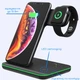Беспроводная зарядка 3 в 1 Fast Charge Zhongtian Black - изображение 4