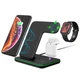 Беспроводная зарядка 3 в 1 Fast Charge Zhongtian Black - изображение 7