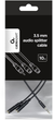 Kabel Cablexpert 3.5 mm audio splitter, 10 cm Black (CCA-415-0.1M) - obraz 4