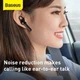 Беспроводная Bluetooth гарнитура разговорная Baseus Encok Wirelless Earphones A05 + USB док-станция Black - изображение 2