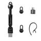 Беспроводная Bluetooth гарнитура разговорная Baseus Encok Wirelless Earphones A05 + USB док-станция Black - изображение 7