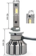 LED автолампи Prime-X Fog H27 5000K - зображення 5