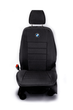 Комплект модельных чехлов AMI.AUTO из автоткани черные на БМВ Е34 (BMW E34) 1987-1996 универсал - изображение 3