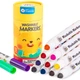 Маркери, що змиваються Jar Melo-Baby Roo 12 кольорів в тубусі (JA90480) - зображення 4