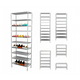 Складной тканевый шкаф стеллаж TOPA для обуви на 9 полок Compages shoes shelf T-1099 Серый - изображение 3