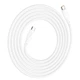 USB кабель на 240W Type-C на Type-C Hoco Force Fast Charging Data Cable (2m, 240W). White - зображення 2
