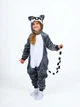 Пижама кигуруми Kigurumi Лемур для девочек Серый на рост 175-182 см (203741) - изображение 1