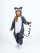 Пижама кигуруми Kigurumi Лемур для девочек Серый на рост 145-155 см (203741) - изображение 1