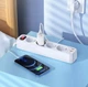 Универсальный удлинитель Hoco NS1 Aura 4 розетки + Type-C 20W + 2хUSB; 1.8m Белый (774223) - изображение 4