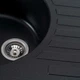 Гранитная мойка для кухни Platinum 7750 LIRA матовая Черный металлик - изображение 7