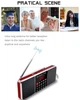 Портативний радіоприймач з акумулятором Lefon FM цифровий LED дисплей MP3-плеєр USB Red - зображення 3