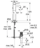 Cмеситель для умывальника с высоким изливом GROHE BauClassic 32868000 хром латунь с донным клапаном CV032468 - изображение 2