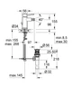 Cмеситель для гигиенического душа GROHE BauClassic 32864000 на биде однорычажный хром латунь с донным клапаном CV032462 - изображение 2